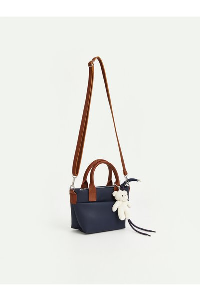 LC Waikiki Seray New Season Women's Shoulder Bag with Teddy Bear Accessories