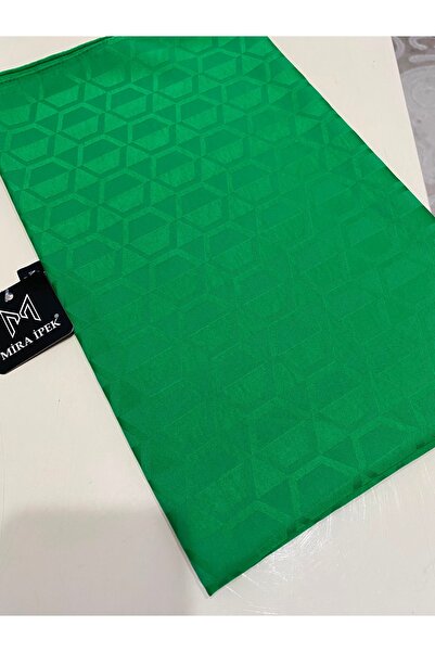 minelesarp Cotton Jacquard Shawl. Breathable, Does Not Wrinkle. Oil Green. Brown. Emerald Green