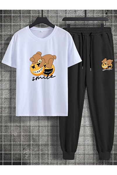 ship master Summer Collection New Arrival T-Shirt & Shorts Set Printed Patter...