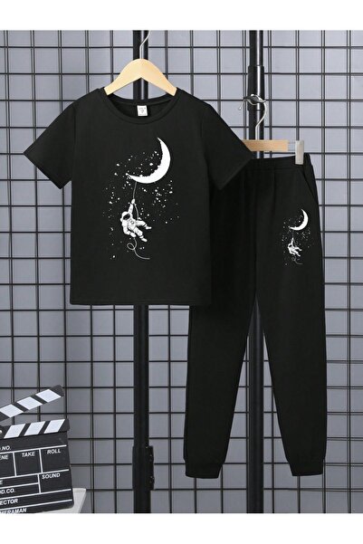 ship master Summer Collection New Arrival T-Shirt & Shorts Set Printed Patter...