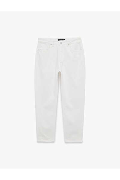 Koton Cotton Pocketed Regular Waist Tapered Jean Trousers - Joe Jean