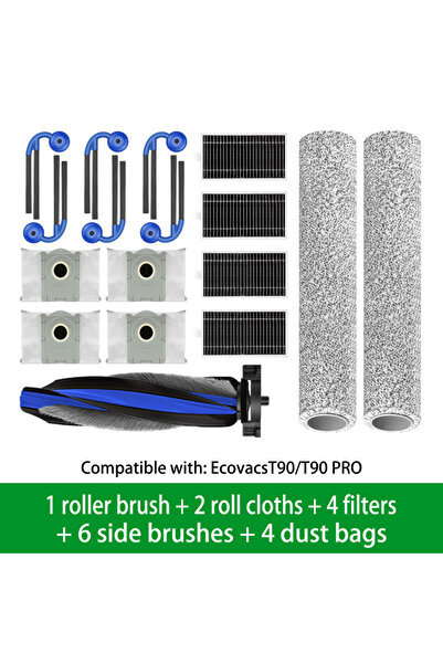 Choice7 17 قطعة من قطع غيار المكنسة الكهربائية الروبوتية لسلسلة ECOVACS DEEBO...