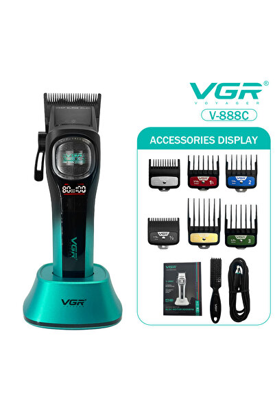 Choice1 ماكينة حلاقة الشعر الاحترافية V-888C الخضراء من VGR، آلة قص الشعر الل...