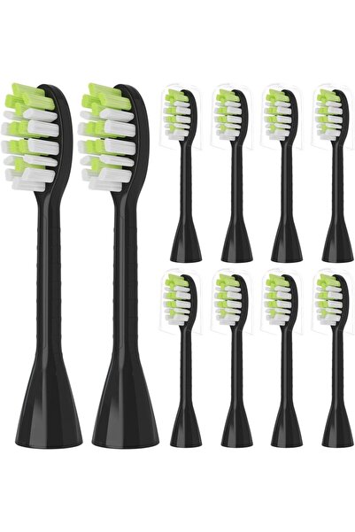 Choice1 Black 4/10pcs Toothbrush Replacement Heads Compatible with Philips On...