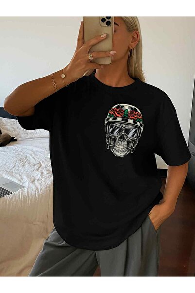 12 Teknoloji 1 Pack Women's Retro Streetwear T-Shirts - Short Sleeve Round Ne...