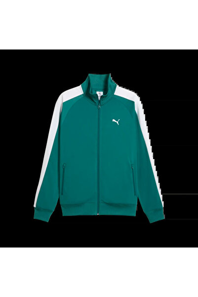 Puma T7 Track Jacket Yeşil Erkek Sweatshirt