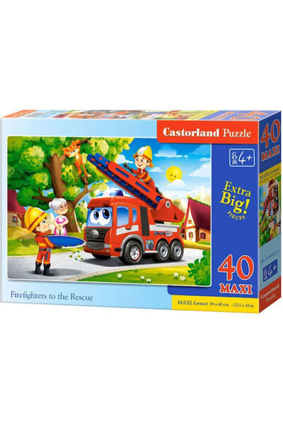Castorland Puzzle Pompieri la Acțiune 40 Piese Maxi B-40407