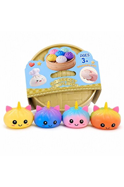 Flippy Dumpling Squishy toy, 8.5 cm, various colors