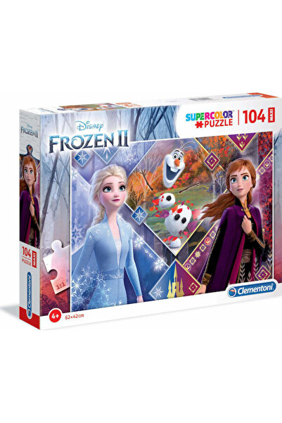 CLEMENTONI Puzzle pentru copii Supercolor Disney Frozen 2 pentru 4+ ani 104 p...