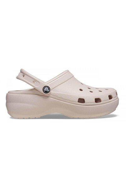 Crocs Класически дамски чехли тип сабо на платформа - Пудра