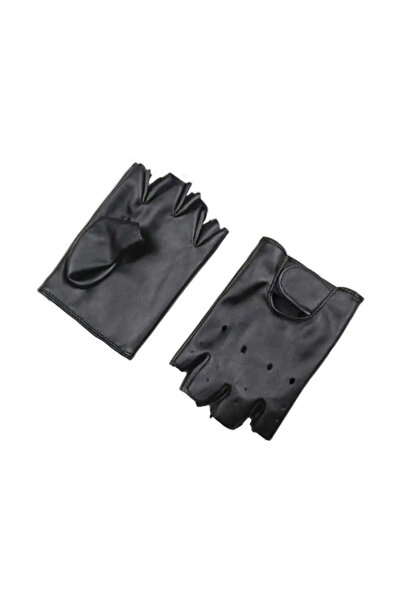Choice black Unisex Synthetic Leather Half Fingerless Gloves for Riding Drivi...