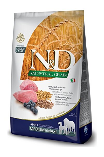 N&D Nd Ancestral Kuzu Etli Adult Medium Maxi Köpek Maması 12 kg