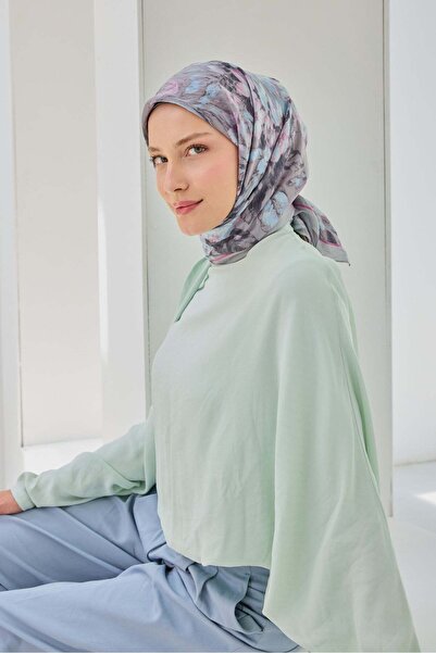 Silk Home وشاح فيلورا فلور رمادي