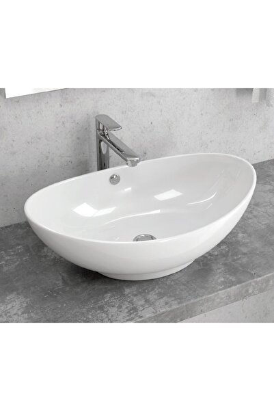 Karag LT 3076 Νιπτήρας Επικαθήμενος Λευκό Πορσελάνη