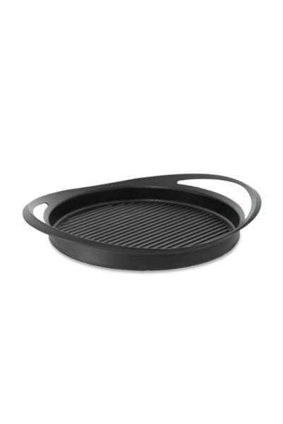 OEM Tigaie grill, Komin, Fonta, 27 cm, Negru