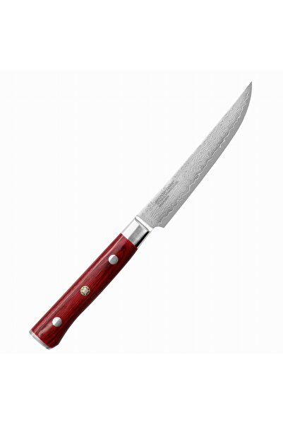 MCUSTA Cutit Zanmai VG-10 Pro, 11.5cm, inox, maner lemn laminat rosu