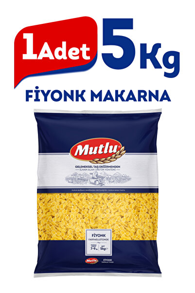 Mutlu Makarna Fiyonk Makarna 5 Kg