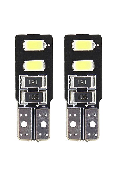 AMIO Bec de poziție tip LED Canbus, T10 W2.1x9.5 W5W, 12V 2W, 4 SMD 5730, cul...