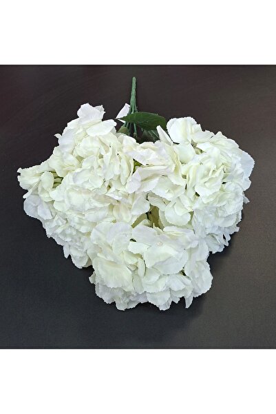 LUCIDIUSDECOR Buchet cu hortensii artificiale ivoire, flori mari 52cm