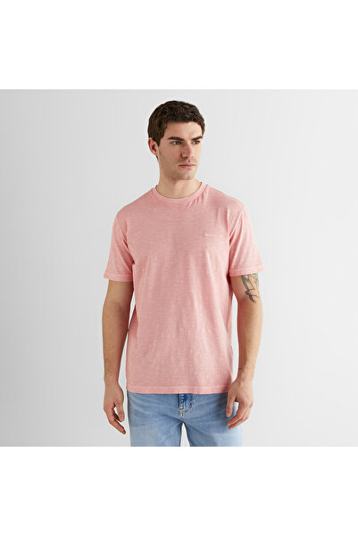 Gant Erkek Pembe Bisiklet Yaka Regular Fit T-Shirt