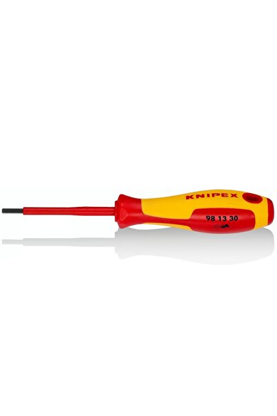 Knipex Επαγγελματικό Μονωμένο Κατσαβίδι Άλεν 98 13 30 - 1000V VDE Εξάγωνο 3mm