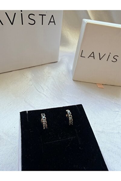 Lavista Silver Açık Mavi Küçük Halka Gümüş Küpe