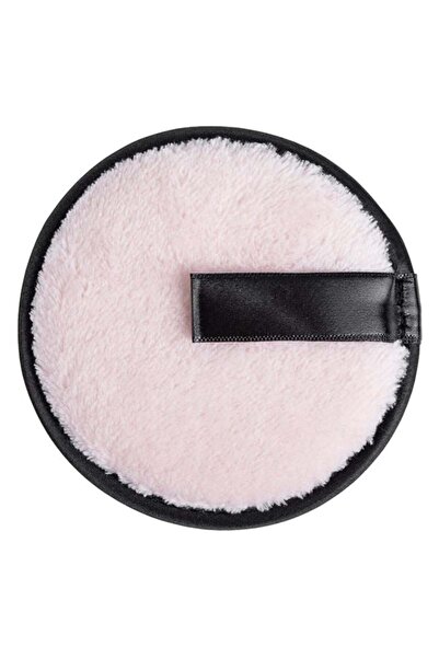 CATIANO Burete Indepartare Machiaj Rotund Roz Negru Fluffy 10cm