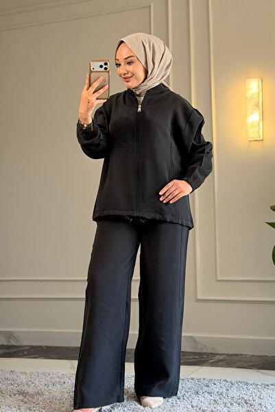 Suede Style 6580 - Set casual elegant și confortabil din țesătură moale modal...