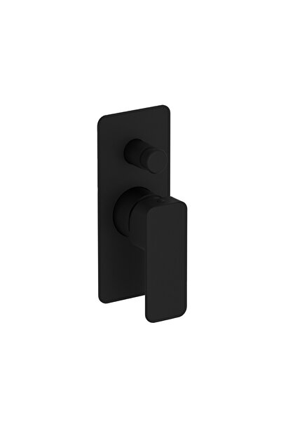 Eurorama Quadra Black Matt Μίκτης Εντοιχισμού 2 Εξόδων με Εκτροπέα
