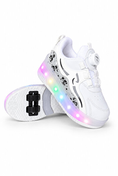 ROCKY SPORT Patenli Ortopedik Çocuk Spor Işıklı 4 Tekerlekli Ayakkabı Sneaker...