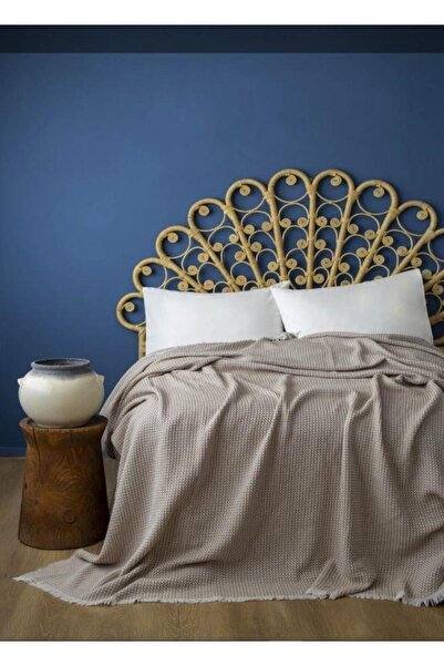 PAMUKLAR Apricitas Home Tek Kişilik Pique Miren Beige