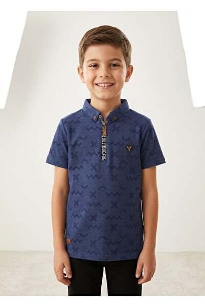 Erkek Çocuk Lacivert Polo Yaka T-Shirt