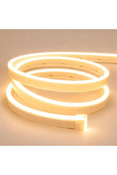 SAKİN ENERJİ Neon Şerit Led 12V Volt Esnek Silikonlu Aydınlatma + Fiş Dahil T...