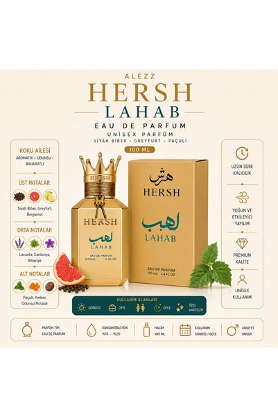 HERSH Alezz Lahab EDP 100 ML Unisex Parfüm