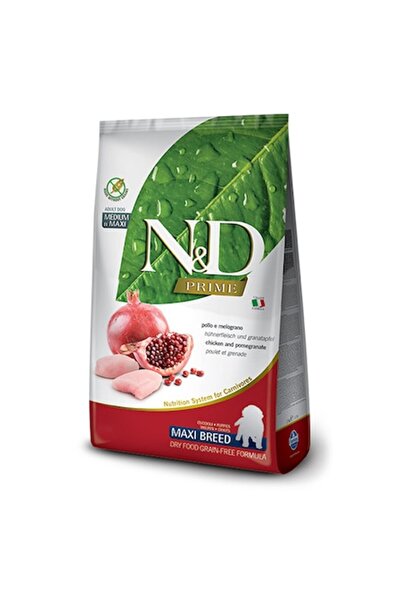 N&D Hrană uscată pentru câini, PRIME DOG CHICKEN&POMEGRANATE, PUPPY MAXI, Pui...