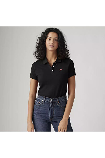 Levis ΛΕΒΙΣ ®   Μαύρο στενό μπλουζάκι πόλο