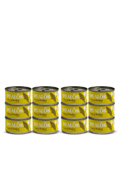 MEALOS Milos Canned Wet Cat Food with Tuna and Scallop in Jelly 80g 12 Pcs 6