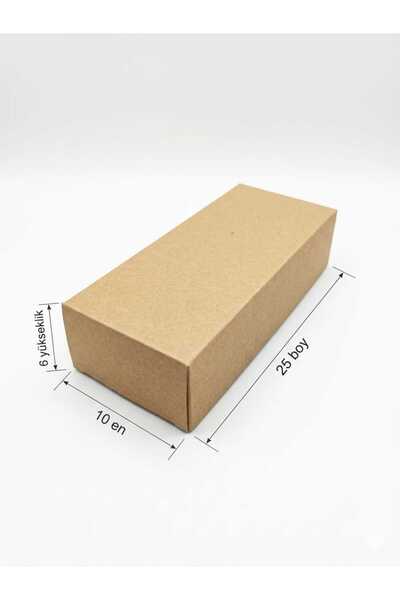 Kutu Ambarı Kraft Kutu Karton Hediye Kutusu 10x25x6 cm