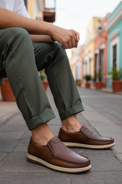Desimod Genuine Leather Orthopedic Comfortable Lightweight Soft Men's Shoes