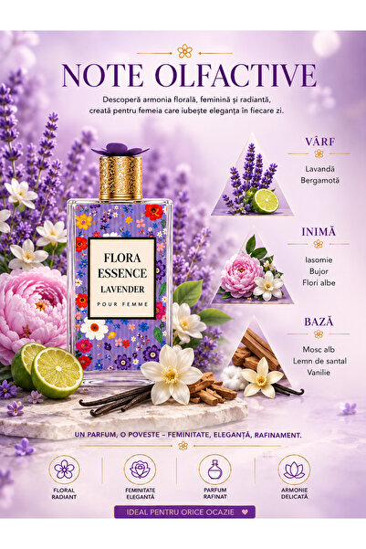 Montage Brands Flora Essence Lavender Eau de Parfum pentru Femei 100 ml – Par...