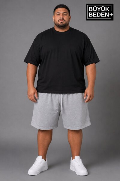 Superlife Süperlife Large Size Men's Lace-Up Shorts Spr26Bsr592
