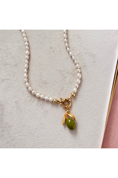 İNCİE Olive İnci Kolye