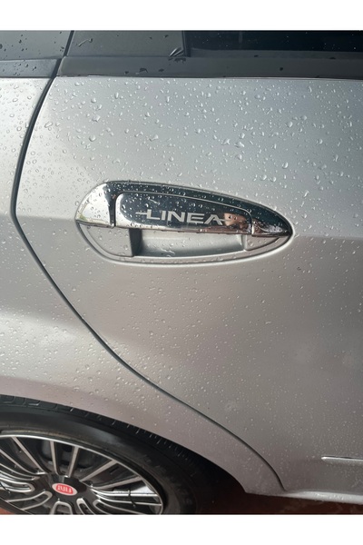 ACK Dizayn Fiat Linea Chrome Door Handle with Linea Writing 4 Doors A+ Qualit...