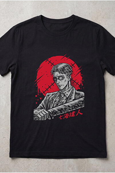 Silkensoul Jujutsu Kaisen Nanami Anime Printed Standard Cut Unisex Tshirt