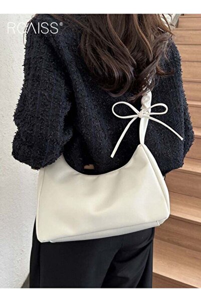 ROAISS Women Stylish Shoulder Bag, Elegant Chic Underarm Bag, Simple Crossbod...