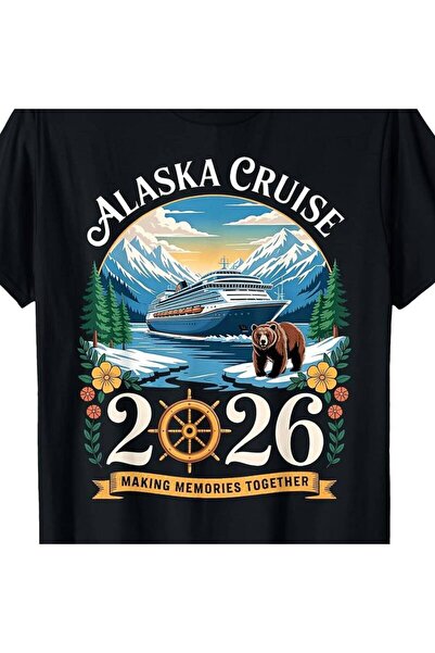 BASEPULSE Men's Alaska Trip 2026 T-Shirt - Quick-Dry Breathable Crew Neck Wri...