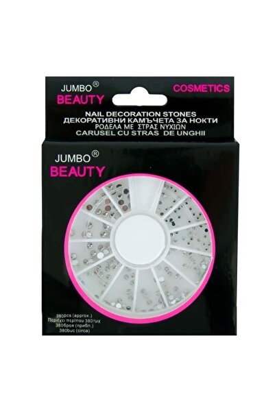 Jumbo Set cristale decorative pentru unghii, argintiu, 300 bucăți – efect 3D ...