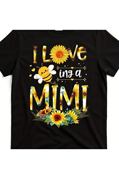 NOURAM تي شيرت رجالي ونسائي بتصميم ريترو بطبعة عبارة "I Love Being a Mimi" ور...