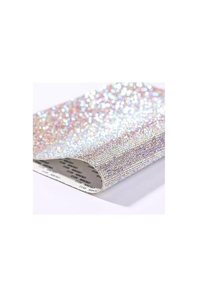 Empressco Kendinden Yapışkanlı SS6 Kristal AB Taşlı Tabaka, 2mm, Şeffaf ve Pa...