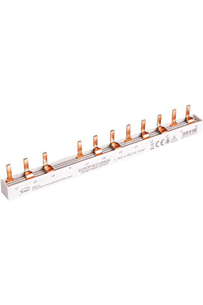 Simet Șină de conectare dreapta, triplă, cu stick, 63A, 12 module, 10 mm, mon...